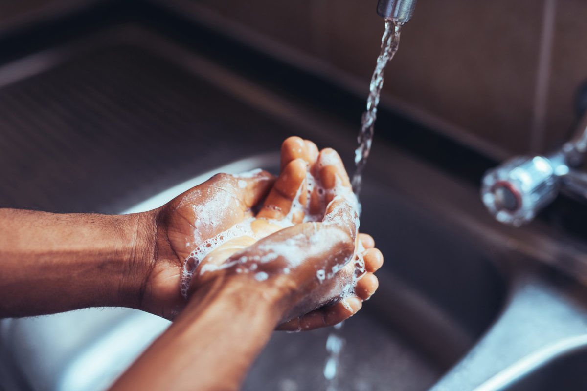 should you wash your hands in the kitchen sink