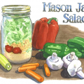 mason jar salads
