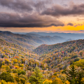 scenic view of the Smoky Mountains in the Fall