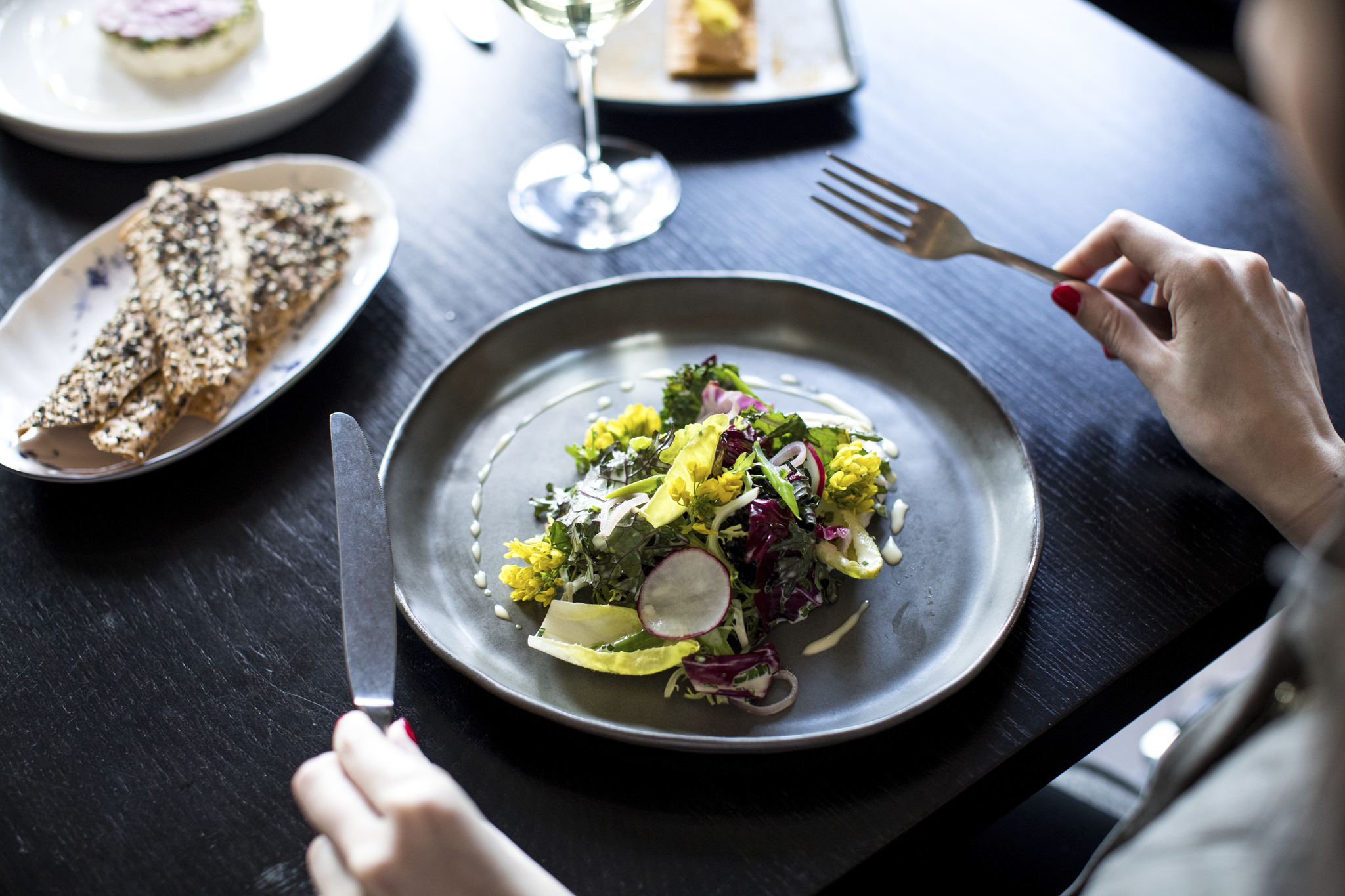 fresh leafy greens at Henley, photo by Emily B. Hall