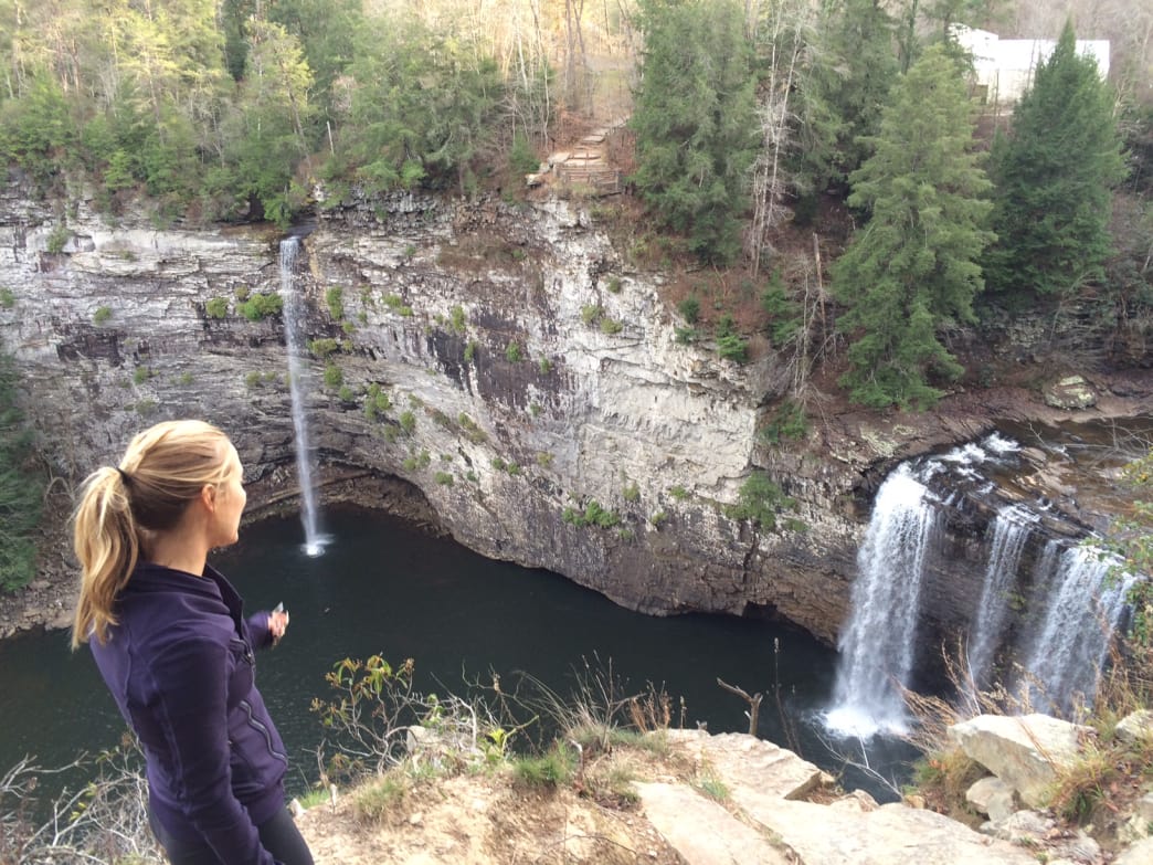 Early winter waterfall-viewing at Rockhouse and Cane Creek Falls in Fall Creek Falls State Park