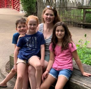 Heather Smith and her kids