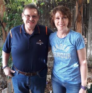 Geoffrey Parker and his wife