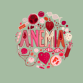 illustration of things related to anemia