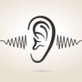 illustration of ear hearing sound