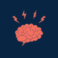 illustration of a brain under stress